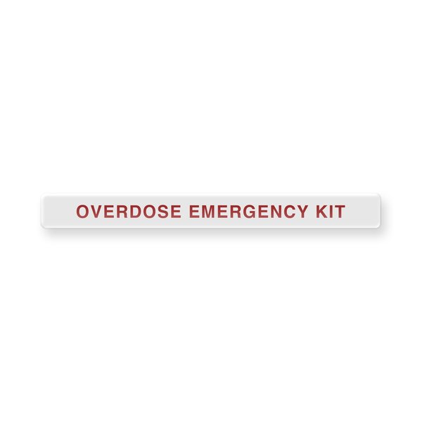 Aek Permanent Adhesive Dome Label Overdose Emergency Kit EN9473